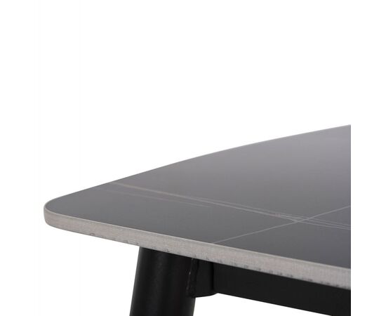 ΤΡΑΠΕΖΙ RAVEN HM9854.02 ΚΕΡΑΜΙΚΟ TOP ΜΑΥΡΟ ΜΑΡΜΑΡΟ-ΜΑΥΡΟ ΜΕΤΑΛΛΟ 117,5x67,5x76Υεκ. - ΤΡΑΠΕΖΙΑ ΚΟΥΖΙΝΑΣ στο Milonadakis.gr