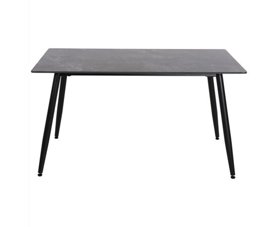 ΤΡΑΠΕΖΙ RAVEN HM9856 ΚΕΡΑΜΙΚΟ TOP ΑΝΘΡΑΚΙ ΜΑΡΜΑΡΟ-ΜΑΥΡΟ ΜΕΤΑΛΛΟ 140x80x76Υεκ. - ΤΡΑΠΕΖΙΑ ΚΟΥΖΙΝΑΣ στο Milonadakis.gr