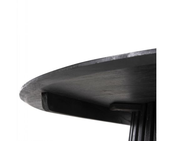 ΤΡΑΠΕΖΙ ΤΡΑΠΕΖΑΡΙΑΣ FRANTZ HM9457.12 ΜΑΣΙΦ MINDI ΞΥΛΟ ΣΕ ΜΑΥΡΟ Φ150x75Υεκ - ΤΡΑΠΕΖΙΑ ΚΟΥΖΙΝΑΣ στο Milonadakis.gr