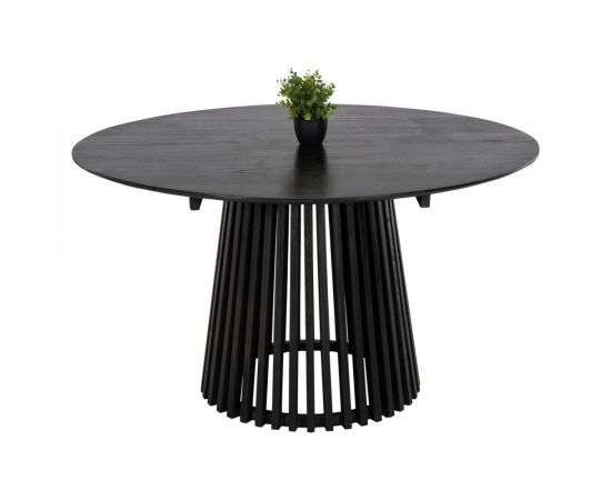 ΤΡΑΠΕΖΙ ΤΡΑΠΕΖΑΡΙΑΣ FRANTZ HM9457.12 ΜΑΣΙΦ MINDI ΞΥΛΟ ΣΕ ΜΑΥΡΟ Φ150x75Υεκ - ΤΡΑΠΕΖΙΑ ΚΟΥΖΙΝΑΣ στο Milonadakis.gr