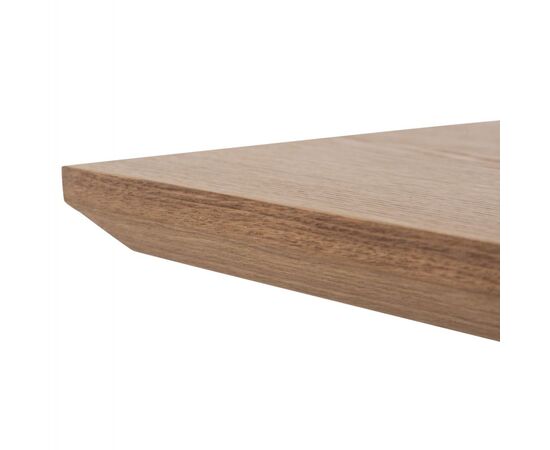ΤΡΑΠΕΖΙ PAOLO HM9853 MDF ΜΕ ΚΑΠΛΑΜΑ ΦΡΑΞΙΝΟΥ-ΠΟΔΙΑ RUBBERWOOD-ΦΥΣΙΚΟ 180x90x75Yεκ - ΤΡΑΠΕΖΙΑ ΚΟΥΖΙΝΑΣ στο Milonadakis.gr