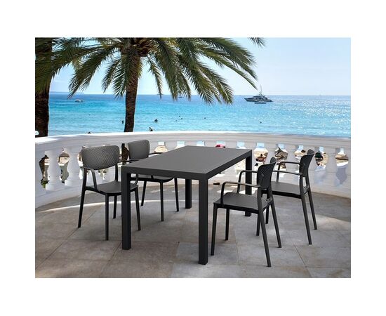 Σετ Τραπεζαρίας 5τμχ Ares Loft Black 140Χ80Χ75εκ. - ΣΕΤ ΤΡΑΠΕΖΑΡΙΕΣ στο Milonadakis.gr