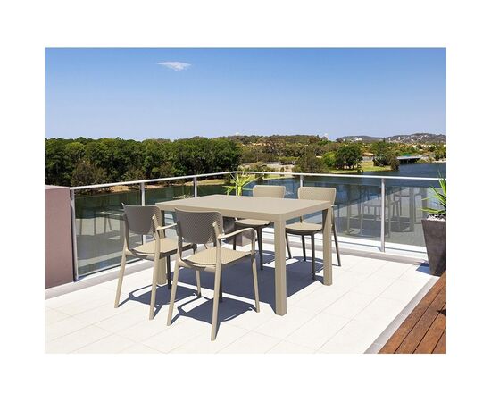Σετ Τραπεζαρίας 5τμχ Ares Loft Taupe 140Χ80Χ75εκ. - ΣΕΤ ΤΡΑΠΕΖΑΡΙΕΣ στο Milonadakis.gr
