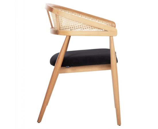 ΠΟΛΥΘΡΟΝΑ KOMODUS HM18012.02 ΞΥΛΟ ΟΞΙΑΣ-RATTAN-ΥΦΑΣΜΑ ΣΕ ΜΑΥΡΟ 55x49x80Υεκ. - ΚΑΡΕΚΛΕΣ - ΠΟΛΥΘΡΟΝΕΣ ΕΣ. στο Milonadakis.gr