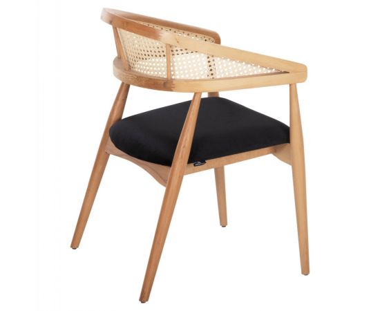 ΠΟΛΥΘΡΟΝΑ KOMODUS HM18012.02 ΞΥΛΟ ΟΞΙΑΣ-RATTAN-ΥΦΑΣΜΑ ΣΕ ΜΑΥΡΟ 55x49x80Υεκ. - ΚΑΡΕΚΛΕΣ - ΠΟΛΥΘΡΟΝΕΣ ΕΣ. στο Milonadakis.gr