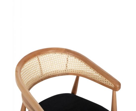 ΠΟΛΥΘΡΟΝΑ KOMODUS HM18012.02 ΞΥΛΟ ΟΞΙΑΣ-RATTAN-ΥΦΑΣΜΑ ΣΕ ΜΑΥΡΟ 55x49x80Υεκ. - ΚΑΡΕΚΛΕΣ - ΠΟΛΥΘΡΟΝΕΣ ΕΣ. στο Milonadakis.gr