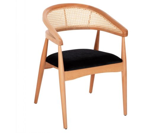 ΠΟΛΥΘΡΟΝΑ KOMODUS HM18012.02 ΞΥΛΟ ΟΞΙΑΣ-RATTAN-ΥΦΑΣΜΑ ΣΕ ΜΑΥΡΟ 55x49x80Υεκ. - ΚΑΡΕΚΛΕΣ - ΠΟΛΥΘΡΟΝΕΣ ΕΣ. στο Milonadakis.gr