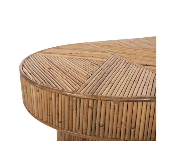 ΤΡΑΠΕΖΙ ΣΑΛΟΝΙΟΥ GATSBY ΟΒΑΛ TOP HM9870 RATTAN ΧΡΩΜΑ ΦΥΣΙΚΟ 110x59x39Υεκ. - ΤΡΑΠΕΖΑΚΙΑ ΣΑΛΟΝΙΟΥ στο Milonadakis.gr