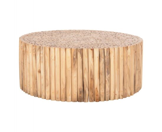 ΤΡΑΠΕΖΙ ΣΑΛΟΝΙΟΥ ΣΤΡΟΓΓΥΛΟ COOTER HM9862 ΚΛΑΔΙΑ TEAK-ΦΥΣΙΚΟ Φ100x40Υεκ. - ΤΡΑΠΕΖΑΚΙΑ ΣΑΛΟΝΙΟΥ στο Milonadakis.gr