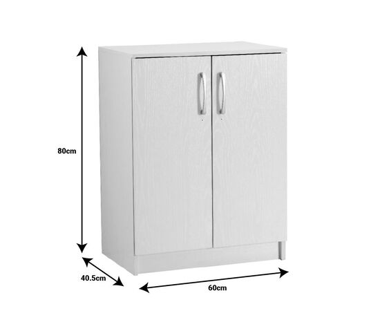 Παπουτσοθήκη-ντουλάπι Shordo pakoworld λευκό-oak μελαμίνης 60x40.5x80εκ - ΝΤΟΥΛΑΠΙΑ - ΠΑΠΟΥΤΣΟΘΗΚΕΣ στο Milonadakis.gr