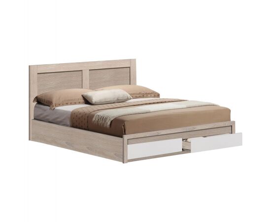 ΚΡΕΒΑΤΙ CAPRI HM312.16 ΜΕ 2 ΣΥΡΤΑΡΙΑ SONAMA ΛΕΥΚΟ ΓΙΑ ΣΤΡΩΜΑ 150x200 εκ. - ΚΡΕΒΑΤΙΑ στο Milonadakis.gr