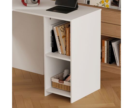 ΓΩΝΙΑΚΟ ΓΡΑΦΕΙΟ SHIG HM2135.03 MDF ΣΕ ΛΕΥΚΟ 140x120x75Υεκ - ΓΡΑΦΕΙΑ στο Milonadakis.gr