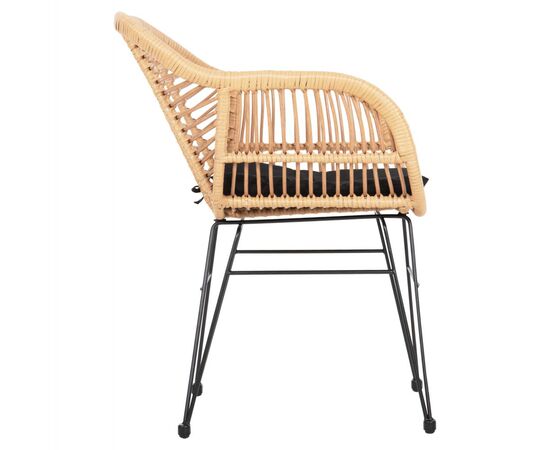 ΠΟΛΥΘΡΟΝΑ ΜΕ ΜΑΞΙΛΑΡΙ ΜΕΤΑΛΛΙΚΗ ALLEGRA HM5450.31 ΜΕ WICKER ΜΠΕΖ 58x59x82Υ - ΚΑΡΕΚΛΕΣ - ΠΟΛΥΘΡΟΝΕΣ στο Milonadakis.gr