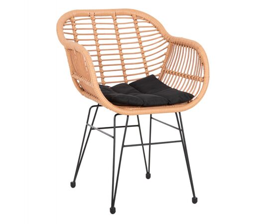 ΠΟΛΥΘΡΟΝΑ ΜΕ ΜΑΞΙΛΑΡΙ ΜΕΤΑΛΛΙΚΗ ALLEGRA HM5450.31 ΜΕ WICKER ΜΠΕΖ 58x59x82Υ - ΚΑΡΕΚΛΕΣ - ΠΟΛΥΘΡΟΝΕΣ στο Milonadakis.gr