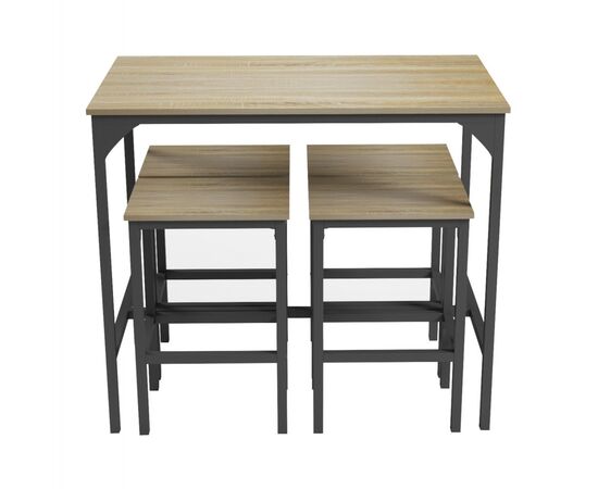 ΣΕΤ ΤΡΑΠΕΖΑΡΙΑ ΜΠΑΡ 5ΤΜΧ BOXY HM9882.01 ΜΑΥΡΟ ΜΕΤΑΛΛΟ-ΜΕΛΑΜΙΝΗ ΣΕ SONAMA - ΤΡΑΠΕΖΑΡΙΕΣ στο Milonadakis.gr
