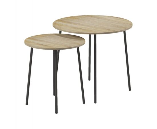 ΤΡΑΠΕΖΙΑ ΣΑΛΟΝΙΟΥ ΣΤΡΟΓΓΥΛΑ 2ΤΜΧ CUPPER HM9878.01 ΜΕΛΑΜΙΝΗ ΣΟΝΑΜΑ-ΜΑΥΡΟ ΜΕΤΑΛΛΟ - ΤΡΑΠΕΖΑΚΙΑ ΣΑΛΟΝΙΟΥ στο Milonadakis.gr