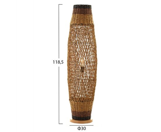 ΦΩΤΙΣΤΙΚΟ ΔΑΠΕΔΟΥ HM4343 ΜΕΤΑΛΛΟ-PAPER ROPE ΣΕ ΜΠΕΖ ΑΜΜΟΥ-ΜΑΥΡΟ Φ30X120Υεκ. - ΦΩΤΙΣΤΙΚΑ ΔΑΠΕΔΟΥ στο Milonadakis.gr
