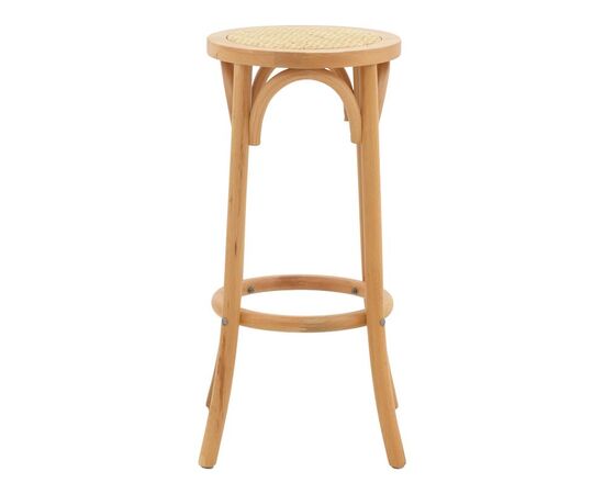 Σκαμπό μπαρ Serzo pakoworld ξύλο οξιάς και rattan σε φυσικό χρώμα Φ36x71εκ - ΣΚΑΜΠΟ ΜΠΑΡ στο Milonadakis.gr
