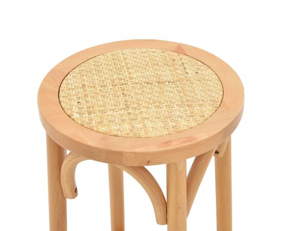 Σκαμπό μπαρ Serzo pakoworld ξύλο οξιάς και rattan σε φυσικό χρώμα Φ36x71εκ - ΣΚΑΜΠΟ ΜΠΑΡ στο Milonadakis.gr