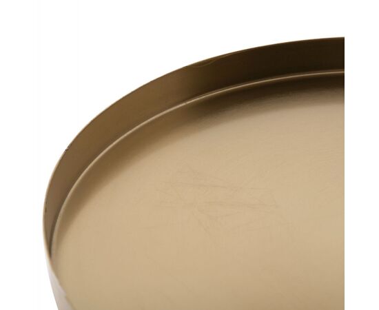 ΒΟΗΘΗΤΙΚΟ ΤΡΑΠΕΖΑΚΙ HAILEY HM9729 ΜΩΒ ΓΥΑΛΙ-ΧΡΥΣΟ ΜΕΤΑΛΛΟ Φ39,5x45Υεκ - ΒΟΗΘΗΤΙΚΑ ΤΡΑΠΕΖΑΚΙΑ στο Milonadakis.gr