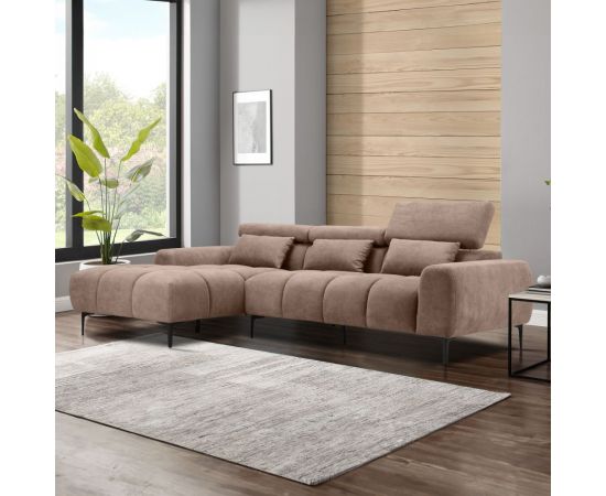ΚΑΝΑΠΕΣ ΑΡΙΣΤΕΡΗ ΓΩΝΙΑ DIVYA HM3267.01L ΣΥΝΘ.SUEDE ΑΝΟΙΧΤΟ ΚΑΦΕ 264x175x99Υεκ. - ΚΑΝΑΠΕΔΕΣ-ΣΑΛΟΝΙΑ στο Milonadakis.gr