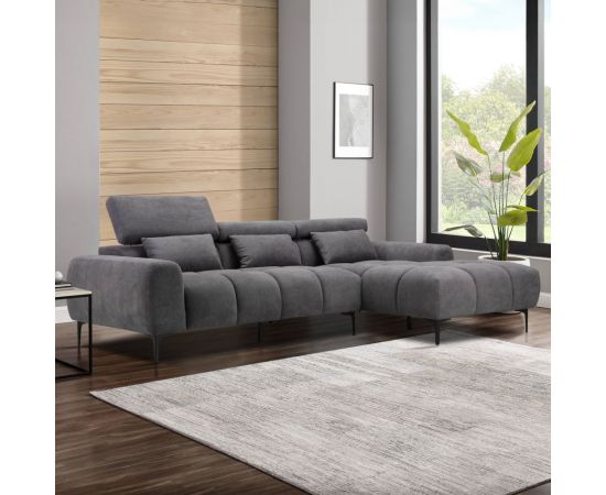 ΚΑΝΑΠΕΣ ΔΕΞΙΑ ΓΩΝΙΑ DIVYA HM3267.02R ΣΥΝΘ.SUEDE ΓΚΡΙ 264x175x99Υεκ. - ΚΑΝΑΠΕΔΕΣ-ΣΑΛΟΝΙΑ στο Milonadakis.gr