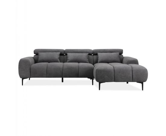 ΚΑΝΑΠΕΣ ΔΕΞΙΑ ΓΩΝΙΑ DIVYA HM3267.02R ΣΥΝΘ.SUEDE ΓΚΡΙ 264x175x99Υεκ. - ΚΑΝΑΠΕΔΕΣ-ΣΑΛΟΝΙΑ στο Milonadakis.gr