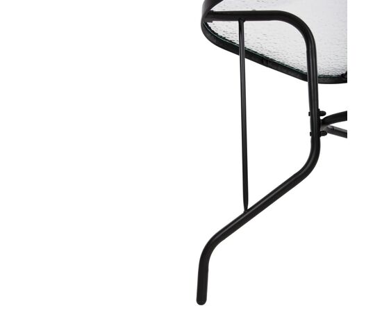 ΤΡΑΠΕΖΙ ADAM HM5679.03 ΜΕΤΑΛΛΙΚΟ ΜΑΥΡΟ ΜΕ ΓΥΑΛΙΝΗ ΕΠΙΦΑΝΕΙΑ 120Χ70Χ70Υεκ. - ΤΡΑΠΕΖΙΑ ΕΞ. ΧΩΡΟΥ στο Milonadakis.gr