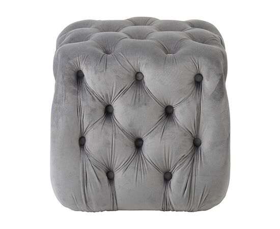ASTRA ΣΚΑΜΠΟ GREY VELVET ΥΦΑΣΜΑ 45X45Χ45εκ. - ΠΟΥΦ - ΣΚΑΜΠΟ - ΜΠΑΟΥΛΟ στο Milonadakis.gr