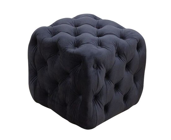 ASTRA ΣΚΑΜΠΟ BLACK VELVET ΥΦΑΣΜΑ 45X45Χ45εκ. - ΠΟΥΦ - ΣΚΑΜΠΟ - ΜΠΑΟΥΛΟ στο Milonadakis.gr