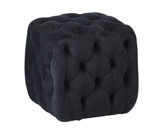 ASTRA ΣΚΑΜΠΟ BLACK VELVET ΥΦΑΣΜΑ 45X45Χ45εκ. - ΠΟΥΦ - ΣΚΑΜΠΟ - ΜΠΑΟΥΛΟ στο Milonadakis.gr