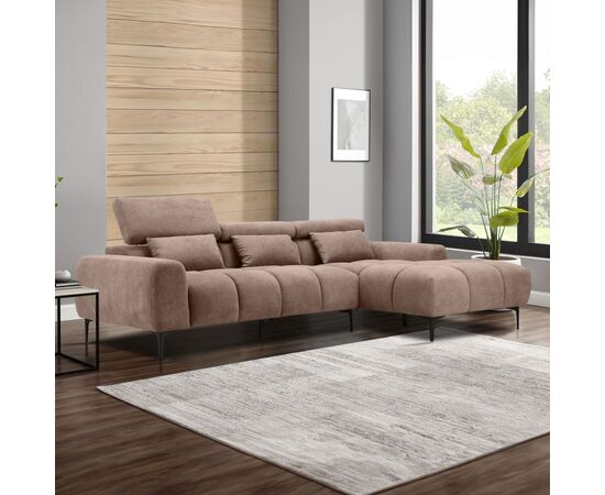 ΚΑΝΑΠΕΣ ΔΕΞΙΑ ΓΩΝΙΑ DIVYA HM3267.01R ΣΥΝΘ.SUEDE ΑΝΟΙΧΤΟ ΚΑΦΕ 264x175x99Υεκ. - ΚΑΝΑΠΕΔΕΣ-ΣΑΛΟΝΙΑ στο Milonadakis.gr