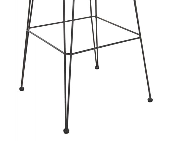 ΣΚΑΜΠΟ ΜΠΑΡ ΕΞ.ΧΩΡΟΥ ALLEGRA HM5452.11 ΜΕΤΑΛΛΟ&ΜΑΞΙΛΑΡΙ ΜΑΥΡΟ-ΜΠΕΖ WICKER 52x51x103Y εκ - ΣΚΑΜΠΩ στο Milonadakis.gr