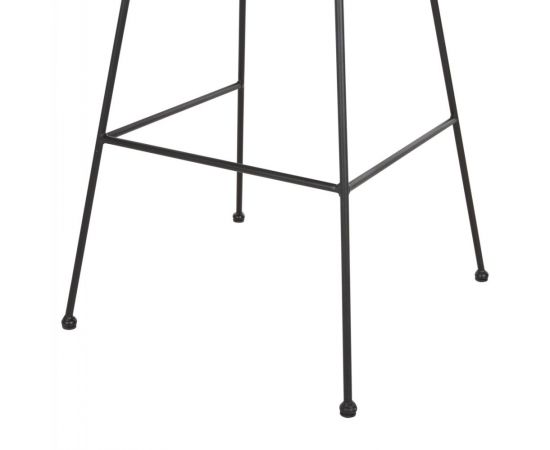 ΣΚΑΜΠΟ ΜΠΑΡ ALLEGRA HM5455.11 ΜΕΤΑΛΛΟ&ΜΑΞΙΛΑΡΙ ΜΑΥΡΟ-WICKER ΜΠΕΖ 56x59x116,5Υεκ. - ΣΚΑΜΠΩ στο Milonadakis.gr