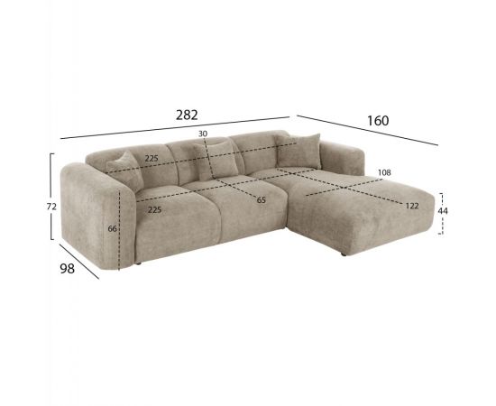ΚΑΝΑΠΕΣ ΓΩΝΙΑ BRICKEN HM3275.01R ΜΠΕΖ ΥΦΑΣΜΑ 110-282x98-160x72Υεκ. - ΚΑΝΑΠΕΔΕΣ-ΣΑΛΟΝΙΑ στο Milonadakis.gr
