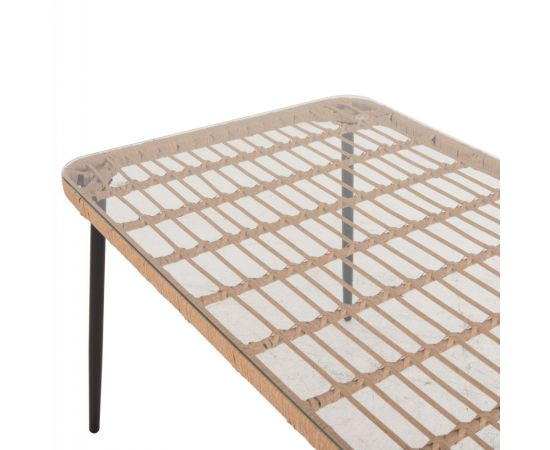 ΤΡΑΠΕΖΙ ΟΡΘΟΓΩΝΙΟ ALLEGRA HM5537.11 ΜΕΤΑΛ.ΜΑΥΡΟ-P.E. RATTAN ΦΥΣΙΚΟ 139,5x79,5x73Υεκ. - ΤΡΑΠΕΖΙΑ ΕΞ. ΧΩΡΟΥ στο Milonadakis.gr