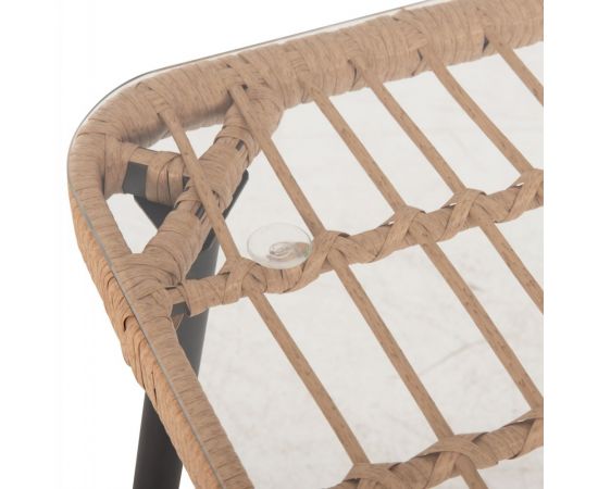 ΤΡΑΠΕΖΙ ΟΡΘΟΓΩΝΙΟ ALLEGRA HM5537.11 ΜΕΤΑΛ.ΜΑΥΡΟ-P.E. RATTAN ΦΥΣΙΚΟ 139,5x79,5x73Υεκ. - ΤΡΑΠΕΖΙΑ ΕΞ. ΧΩΡΟΥ στο Milonadakis.gr