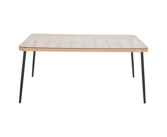 ΤΡΑΠΕΖΙ ΟΡΘΟΓΩΝΙΟ ALLEGRA HM5538.11 ΜΕΤΑΛ.ΜΑΥΡΟ-P.E. RATTAN ΦΥΣΙΚΟ 159,5x89,5x72Υεκ. - ΤΡΑΠΕΖΙΑ ΕΞ. ΧΩΡΟΥ στο Milonadakis.gr