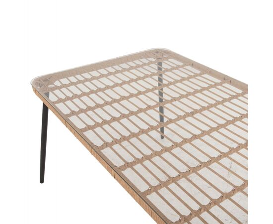 ΤΡΑΠΕΖΙ ΟΡΘΟΓΩΝΙΟ ALLEGRA HM5538.11 ΜΕΤΑΛ.ΜΑΥΡΟ-P.E. RATTAN ΦΥΣΙΚΟ 159,5x89,5x72Υεκ. - ΤΡΑΠΕΖΙΑ ΕΞ. ΧΩΡΟΥ στο Milonadakis.gr
