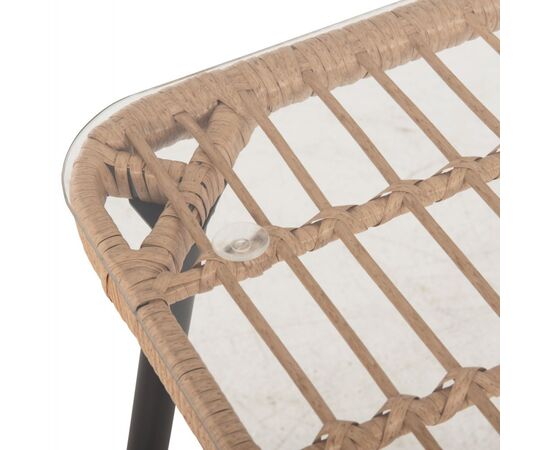 ΤΡΑΠΕΖΙ ΟΡΘΟΓΩΝΙΟ ALLEGRA HM5538.11 ΜΕΤΑΛ.ΜΑΥΡΟ-P.E. RATTAN ΦΥΣΙΚΟ 159,5x89,5x72Υεκ. - ΤΡΑΠΕΖΙΑ ΕΞ. ΧΩΡΟΥ στο Milonadakis.gr