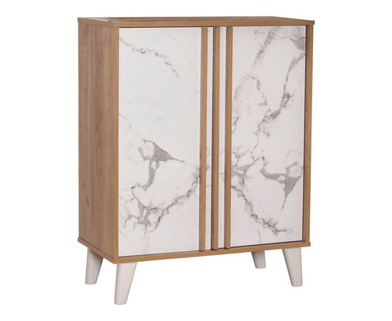 Παπουτσοθήκη-ντουλάπι Kumen pakoworld μελαμίνη σε απόχρωση oak μαρμάρου 74x38x95εκ - ΝΤΟΥΛΑΠΙΑ - ΠΑΠΟΥΤΣΟΘΗΚΕΣ στο Milonadakis.gr