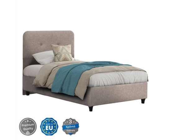ΚΡΕΒΑΤΙ DOLORES ΜΠΕΖ ΥΦΑΣΜΑ HM649.22 ΓΙΑ ΣΤΡΩΜΑ 90x200 εκ. - ΚΡΕΒΑΤΙΑ στο Milonadakis.gr