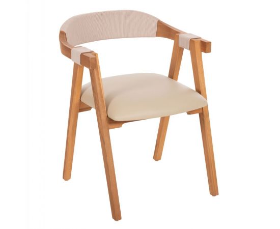 ΠΟΛΥΘΡΟΝΑ RIMINI HM9867.07 ΞΥΛΟ TEAK ΦΥΣΙΚΟ-ΜΠΕΖ ΣΧΟΙΝΙ & PU ΚΑΘΙΣΜΑ 60x61x75,5Υεκ. - ΚΑΡΕΚΛΕΣ - ΠΟΛΥΘΡΟΝΕΣ ΕΣ. στο Milonadakis.gr