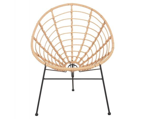 ΠΟΛΥΘΡΟΝΑ ΤΥΠΟΥ ΦΩΛΙΑ ΜΕΤΑΛΛΙΚΗ ALLEGRA HM5458.11 ΜΕ WICKER ΜΠΕΖ 73x78x88Υεκ. - ΚΑΡΕΚΛΕΣ - ΠΟΛΥΘΡΟΝΕΣ στο Milonadakis.gr