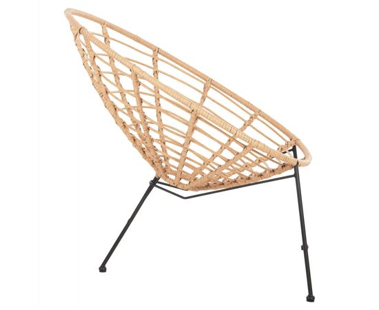 ΠΟΛΥΘΡΟΝΑ ΤΥΠΟΥ ΦΩΛΙΑ ΜΕΤΑΛΛΙΚΗ ALLEGRA HM5458.11 ΜΕ WICKER ΜΠΕΖ 73x78x88Υεκ. - ΚΑΡΕΚΛΕΣ - ΠΟΛΥΘΡΟΝΕΣ στο Milonadakis.gr