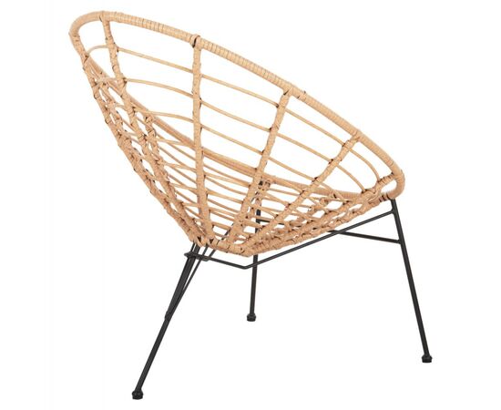 ΠΟΛΥΘΡΟΝΑ ΤΥΠΟΥ ΦΩΛΙΑ ΜΕΤΑΛΛΙΚΗ ALLEGRA HM5458.11 ΜΕ WICKER ΜΠΕΖ 73x78x88Υεκ. - ΚΑΡΕΚΛΕΣ - ΠΟΛΥΘΡΟΝΕΣ στο Milonadakis.gr