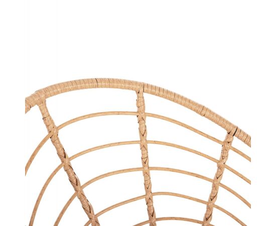 ΠΟΛΥΘΡΟΝΑ ΤΥΠΟΥ ΦΩΛΙΑ ΜΕΤΑΛΛΙΚΗ ALLEGRA HM5458.11 ΜΕ WICKER ΜΠΕΖ 73x78x88Υεκ. - ΚΑΡΕΚΛΕΣ - ΠΟΛΥΘΡΟΝΕΣ στο Milonadakis.gr