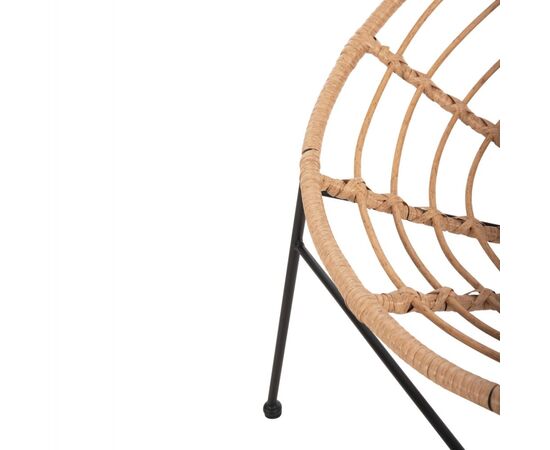 ΠΟΛΥΘΡΟΝΑ ΤΥΠΟΥ ΦΩΛΙΑ ΜΕΤΑΛΛΙΚΗ ALLEGRA HM5458.11 ΜΕ WICKER ΜΠΕΖ 73x78x88Υεκ. - ΚΑΡΕΚΛΕΣ - ΠΟΛΥΘΡΟΝΕΣ στο Milonadakis.gr