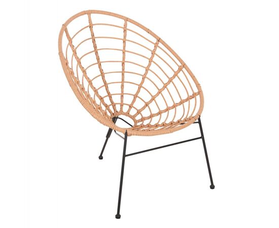 ΠΟΛΥΘΡΟΝΑ ΤΥΠΟΥ ΦΩΛΙΑ ΜΕΤΑΛΛΙΚΗ ALLEGRA HM5458.11 ΜΕ WICKER ΜΠΕΖ 73x78x88Υεκ. - ΚΑΡΕΚΛΕΣ - ΠΟΛΥΘΡΟΝΕΣ στο Milonadakis.gr