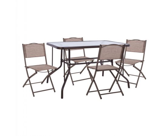 ΣΕΤ ΕΞ.ΧΩΡΟΥ 5ΤΜΧ MAG HM21034 ΤΡΑΠΕΖΙ ADAM & 4 ΠΤΥΣΣΟΜΕΝΕΣ ΚΑΡΕΚΛΕΣ-ΚΑΦΕ - ΣΕΤ ΤΡΑΠΕΖΑΡΙΕΣ στο Milonadakis.gr